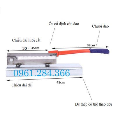 Dao cầu thái thuốc bắc bằng nhíp xe